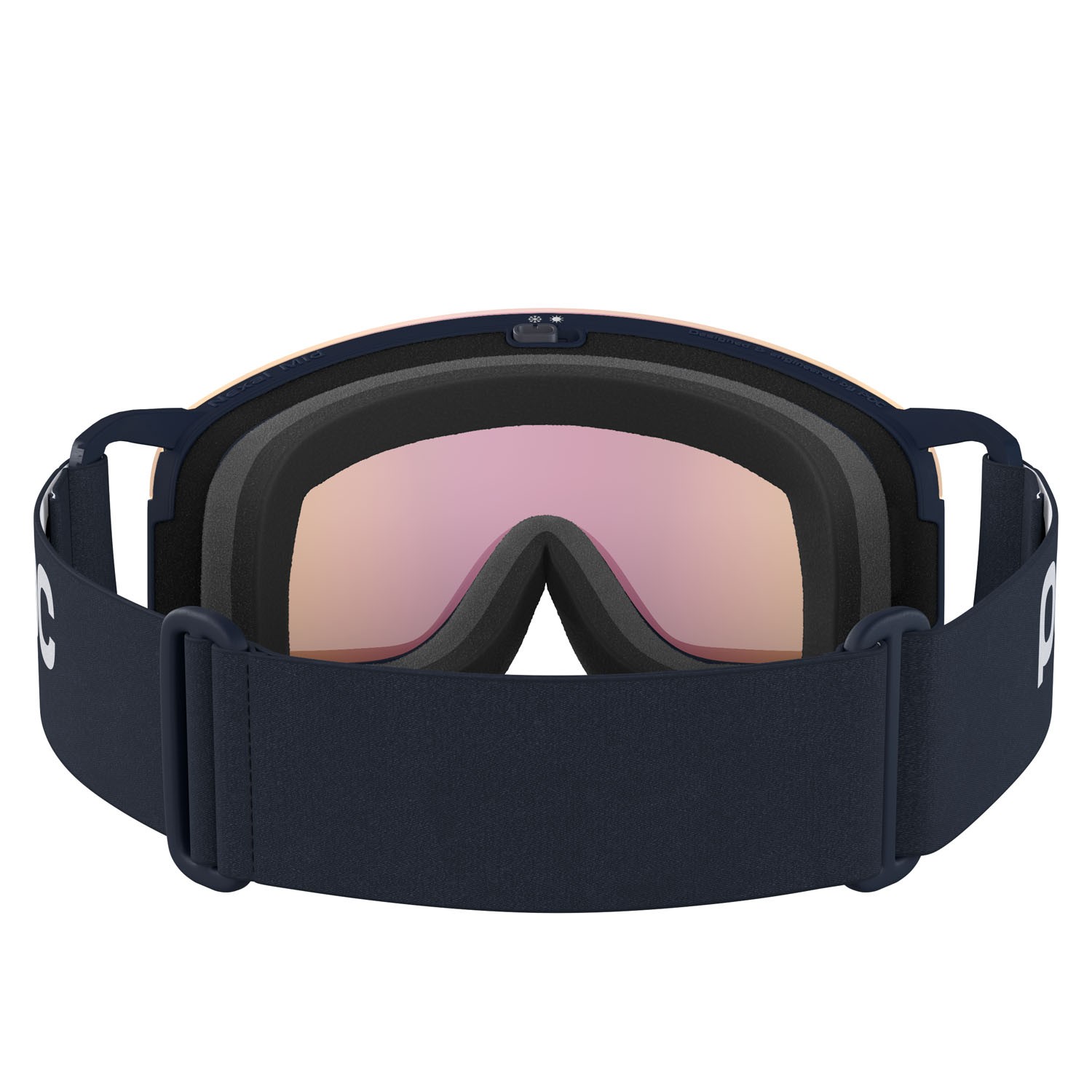 Skibrillen und Snowboard masken Poc Nexal Mid 40852 9618 farbe apatite navy gläser partly sunny orange