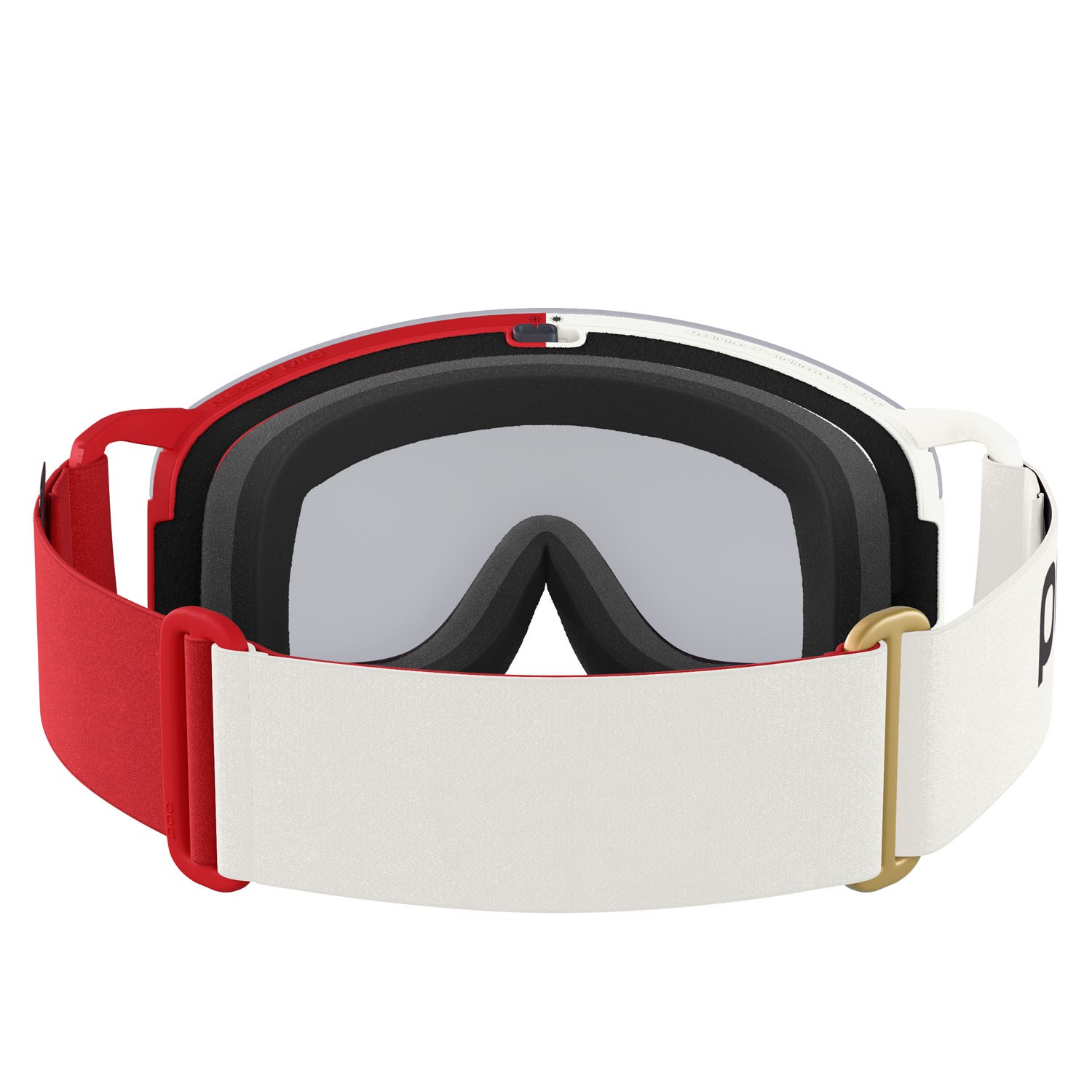 Ski and snowboard goggles Poc Nexal Mid 40852 9644 color rouge/blanc/partly sunny ivory 