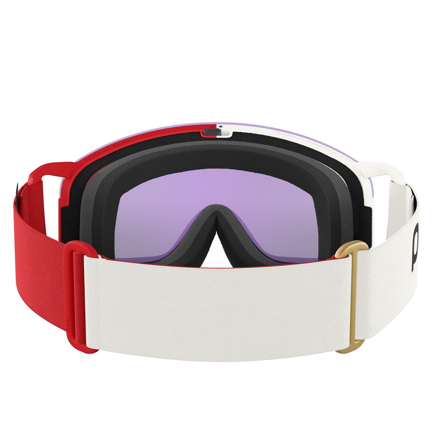 Skibrillen und Snowboard masken Poc Nexal Mid 40852 9645 farbe rouge/blanc/partly sunny blue 