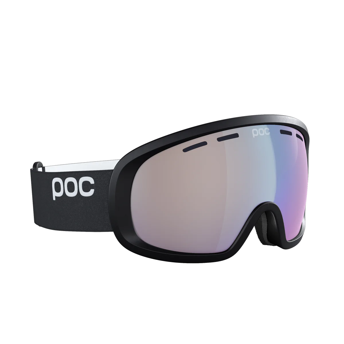 Ski and snowboard goggles Poc Fovea Mid Photochromic 40864 8710 color uranium black photochromic lenses changeable sky blue