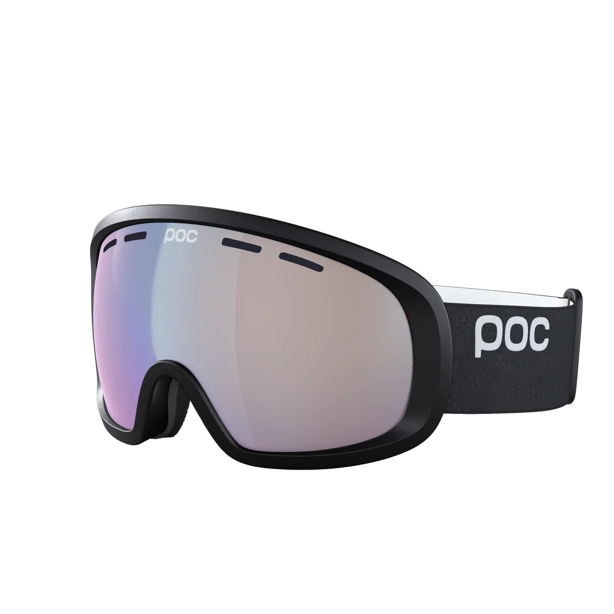 Ski and snowboard goggles Poc Fovea Mid Photochromic 40864 8710 color uranium black photochromic lenses changeable sky blue
