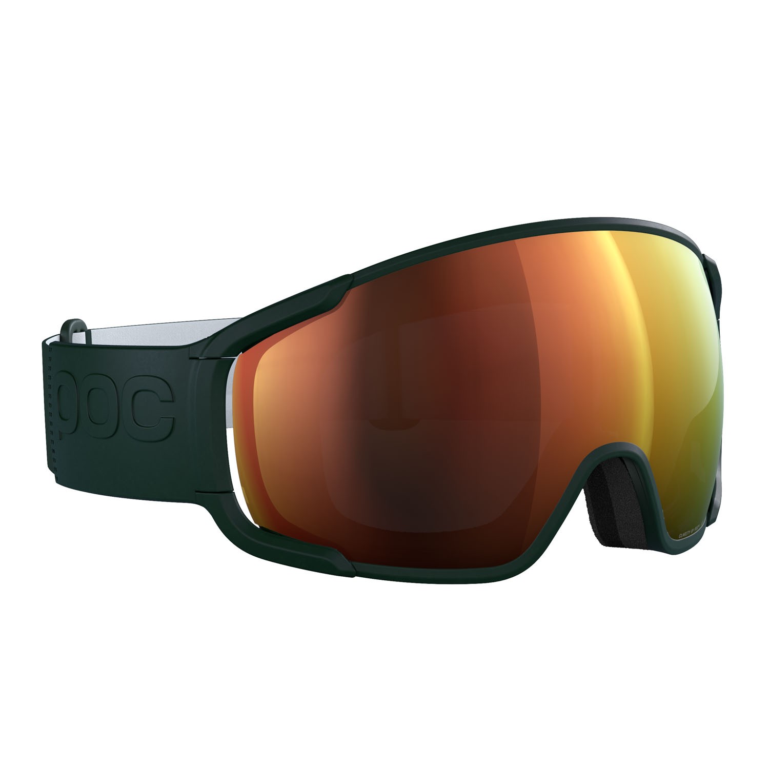 Ski and snowboard goggles Poc Zonula 40890 9616 color pargasite green lenses partly sunny orange