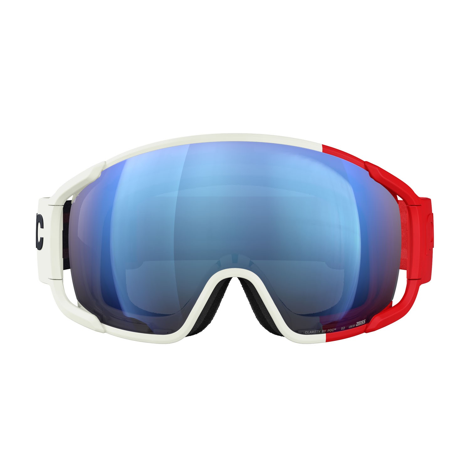 Ski and snowboard goggles Poc Zonula 40890 9645 color rouge/blanc/partly sunny blue 