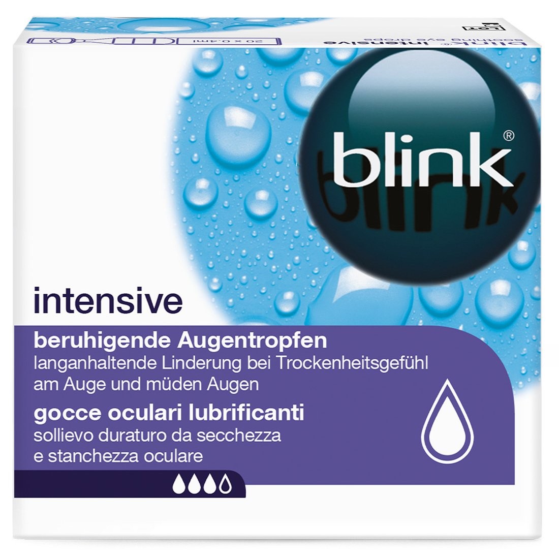  Gocce oculari lubrificanti BLINK Intensive Monodose 20 X 0.4 ml 