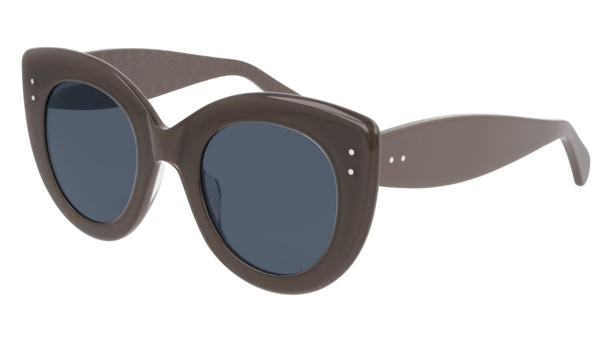 Sunglasses Azzedine Alaïa Entry AA0034S-002 color brown shape cat eye lenses blue