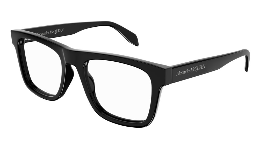 Occhiali da vista Alexander McQueen Casual Lines AM0357O-001 colore black forma rettangolare lenti transparent