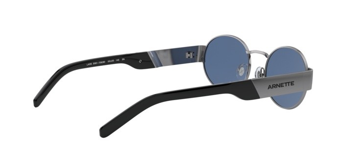 Sonnenbrillen Arnette Lars AN 3081 (726/80) farbe gunmetal brushed form oval gläser dark blue