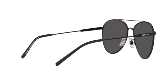 Sonnenbrillen Arnette Sidecar AN 3085 (737/87) farbe matte black form aviator gläser dark grey