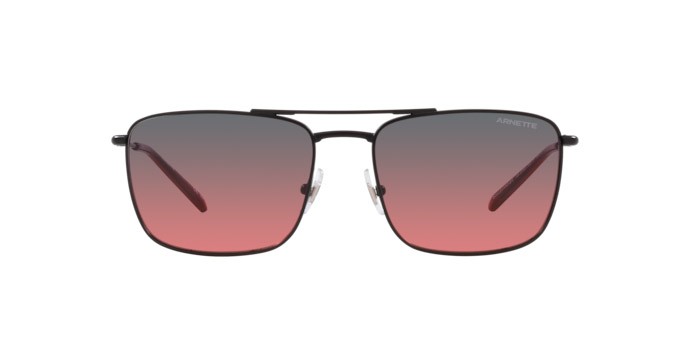 Sonnenbrillen Arnette Boulevardier AN 3088 (759/77) farbe nero opaco form rechteckig gläser nero con rosso