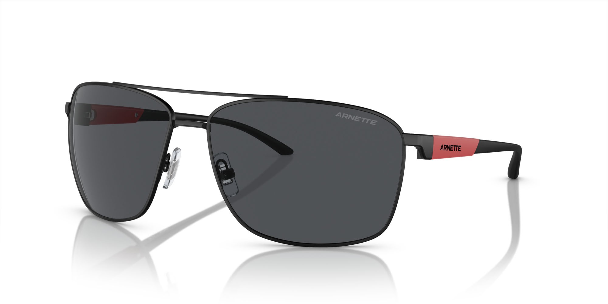 Sonnenbrillen Arnette Beverlee AN 3089 (737/87) farbe nero opaco form quadratisch gläser grigio scuro