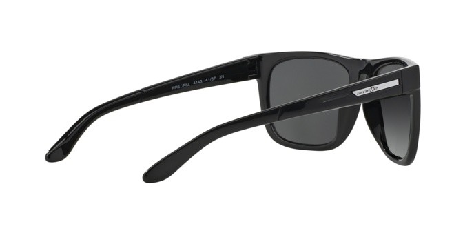 Sonnenbrillen Arnette Fire drill AN 4143 (41/87) farbe black form quadratisch gläser gray