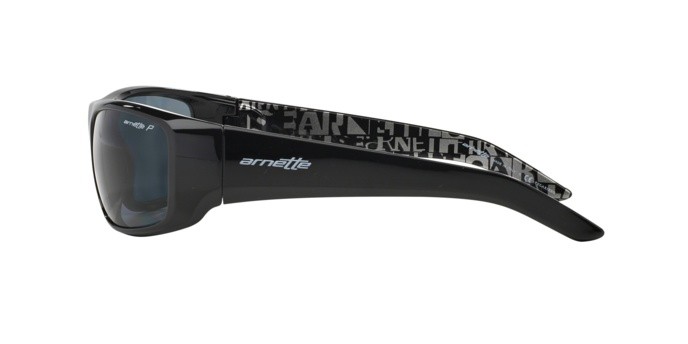 Sonnenbrillen Arnette Hot shot AN 4182 (214981) farbe black form rechteckig gläser polar gray