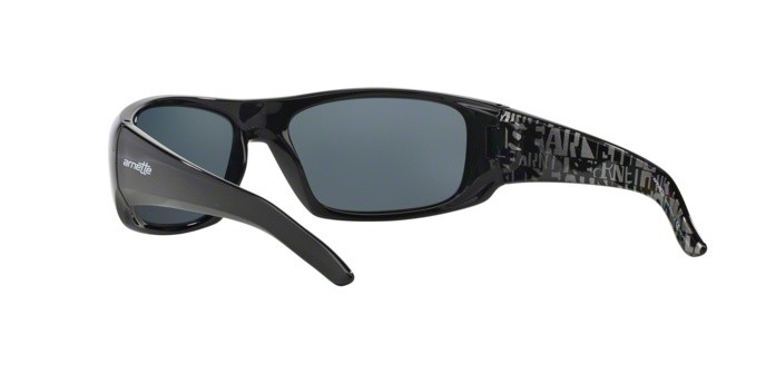 Sonnenbrillen Arnette Hot shot AN 4182 (214981) farbe black form rechteckig gläser polar gray