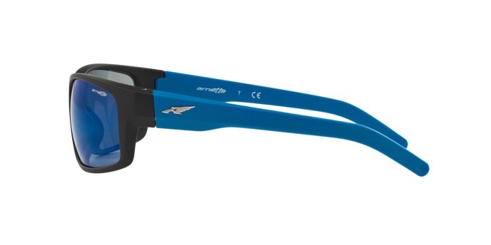 Sunglasses Arnette Fastball AN 4202 (226855) color fuzzy black shape rectangle lenses blue mirror blue