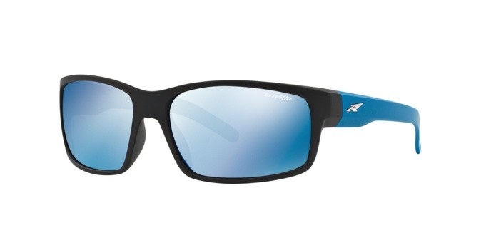 Sunglasses Arnette Fastball AN 4202 (226855) color fuzzy black shape rectangle lenses blue mirror blue