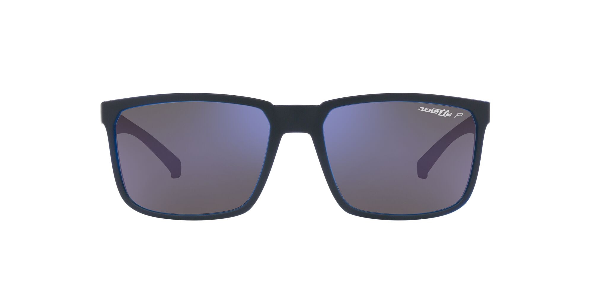 Sunglasses Arnette Stripe AN 4251 (286422) color blu opaco su azzurro shape rectangle lenses polarizzata grigio scuro specchiato blu marino