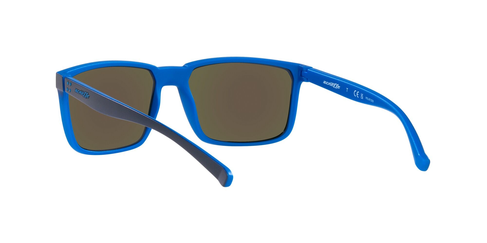 Sunglasses Arnette Stripe AN 4251 (286422) color blu opaco su azzurro shape rectangle lenses polarizzata grigio scuro specchiato blu marino