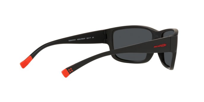 Sonnenbrillen Arnette Bushwick AN 4256 (275887) farbe matte black form unregelmäßig gläser dark grey