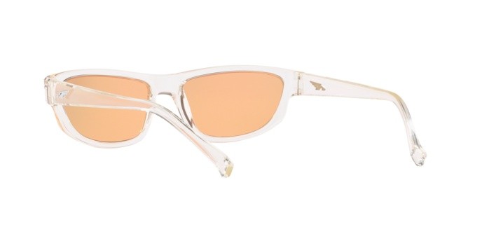 Sonnenbrillen Arnette Lost boy AN 4260 (2634F6) farbe transparent form quadratisch gläser orange mirror red