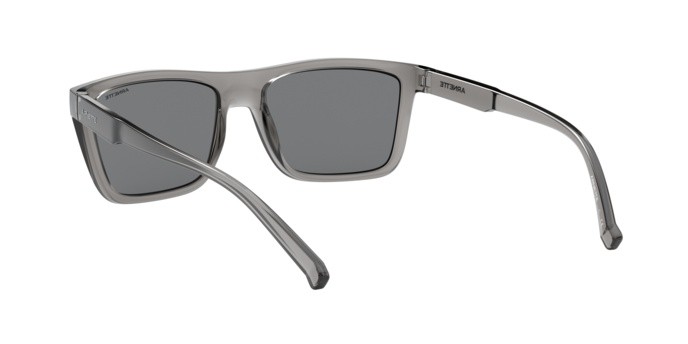 Sonnenbrillen Arnette AN 4262 (2590Z6) farbe transparent grey form quadratisch gläser light grey mirror silver 80
