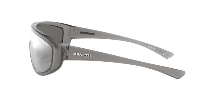 Sonnenbrillen Arnette AN 4264 (25906G) farbe transparent grey form unregelmäßig gläser grey mirror silver