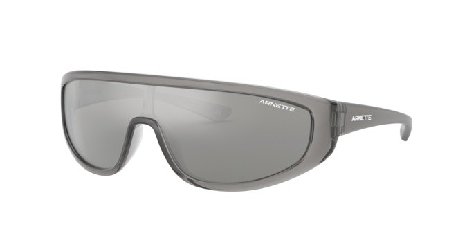 Sonnenbrillen Arnette AN 4264 (25906G) farbe transparent grey form unregelmäßig gläser grey mirror silver