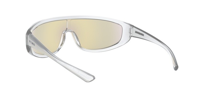 Sonnenbrillen Arnette AN 4264 (2634Y7) farbe crystal transparent form unregelmäßig gläser light grey mirror blue