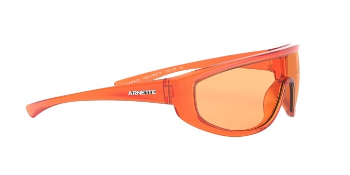 Sonnenbrillen Arnette AN 4264 (265474) farbe transparent orange form unregelmäßig gläser dark orange
