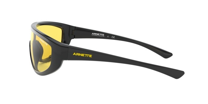 Sonnenbrillen Arnette AN 4264 (41/85) farbe black form unregelmäßig gläser yellow