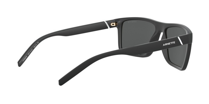 Sonnenbrillen Arnette Goemon AN 4267 (01/87) farbe matte black form rechteckig gläser grey