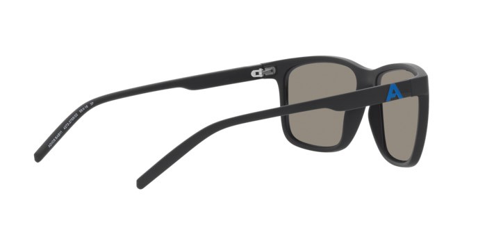Occhiali da sole Arnette Adios Baby! AN 4272 (275822) colore matte black forma quadrato lenti polar dark grey mirror water
