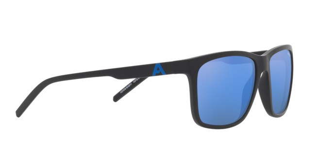 Occhiali da sole Arnette Adios Baby! AN 4272 (275822) colore matte black forma quadrato lenti polar dark grey mirror water