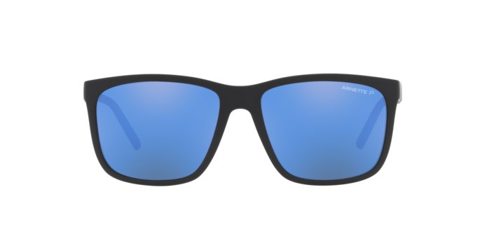 Occhiali da sole Arnette Adios Baby! AN 4272 (275822) colore matte black forma quadrato lenti polar dark grey mirror water