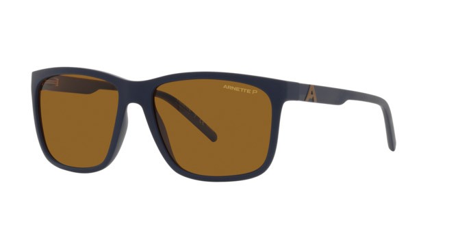 Sonnenbrillen Arnette Adios Baby! AN 4272 (275983) farbe matte navy blue form quadratisch gläser polar dark brown