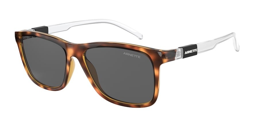 Sonnenbrillen Arnette Dude AN 4276 (273287) farbe havana form quadratisch gläser grey