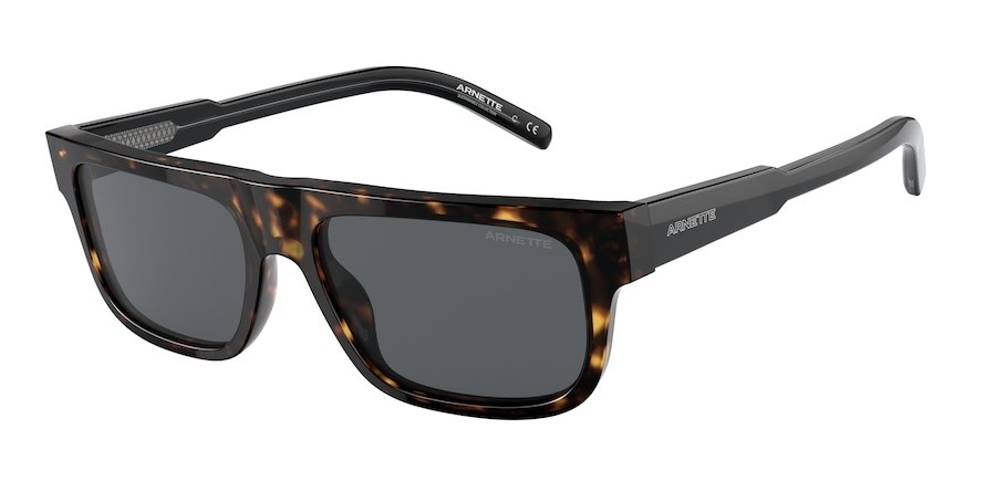 Sonnenbrillen Arnette Gothboy AN 4278 (120187) farbe havana form rechteckig gläser dark grey