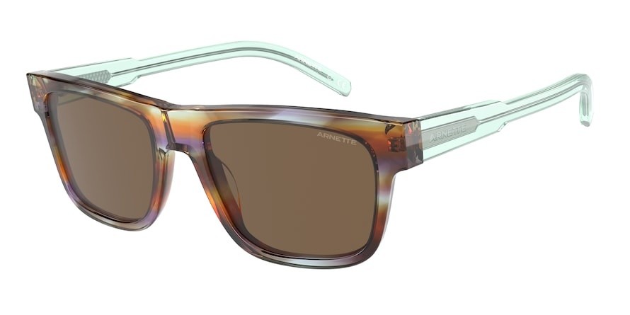 Sonnenbrillen Arnette Post malone+arnette AN 4279 (121373) farbe tie-dye brown form rechteckig gläser dark brown