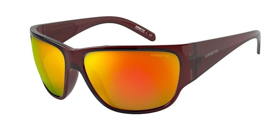 Sunglasses Arnette Wolflight AN 4280 (27456Q) color red shape rectangle lenses mirror red