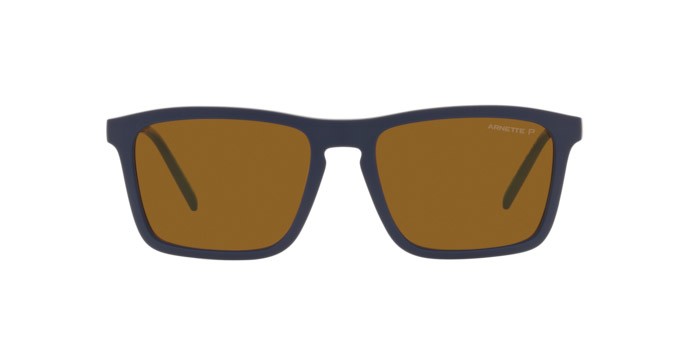 Sonnenbrillen Arnette Shyguy AN 4283 (275983) farbe matte navy blue form quadratisch gläser polar dark gray