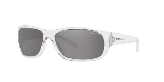 Sonnenbrillen Arnette Uka-uka AN 4290 (27556G) farbe crystal form rechteckig gläser grey mirror silver 80