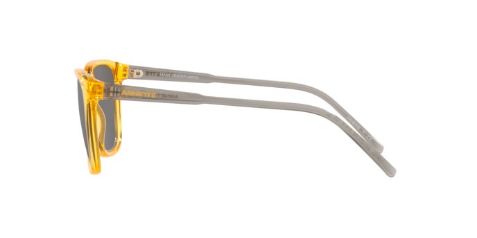 Occhiali da sole Arnette Cortex AN 4291 (27716G) colore transparent yellow forma quadrato lenti grey mirror silver 80