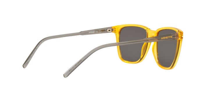 Occhiali da sole Arnette Cortex AN 4291 (27716G) colore transparent yellow forma quadrato lenti grey mirror silver 80