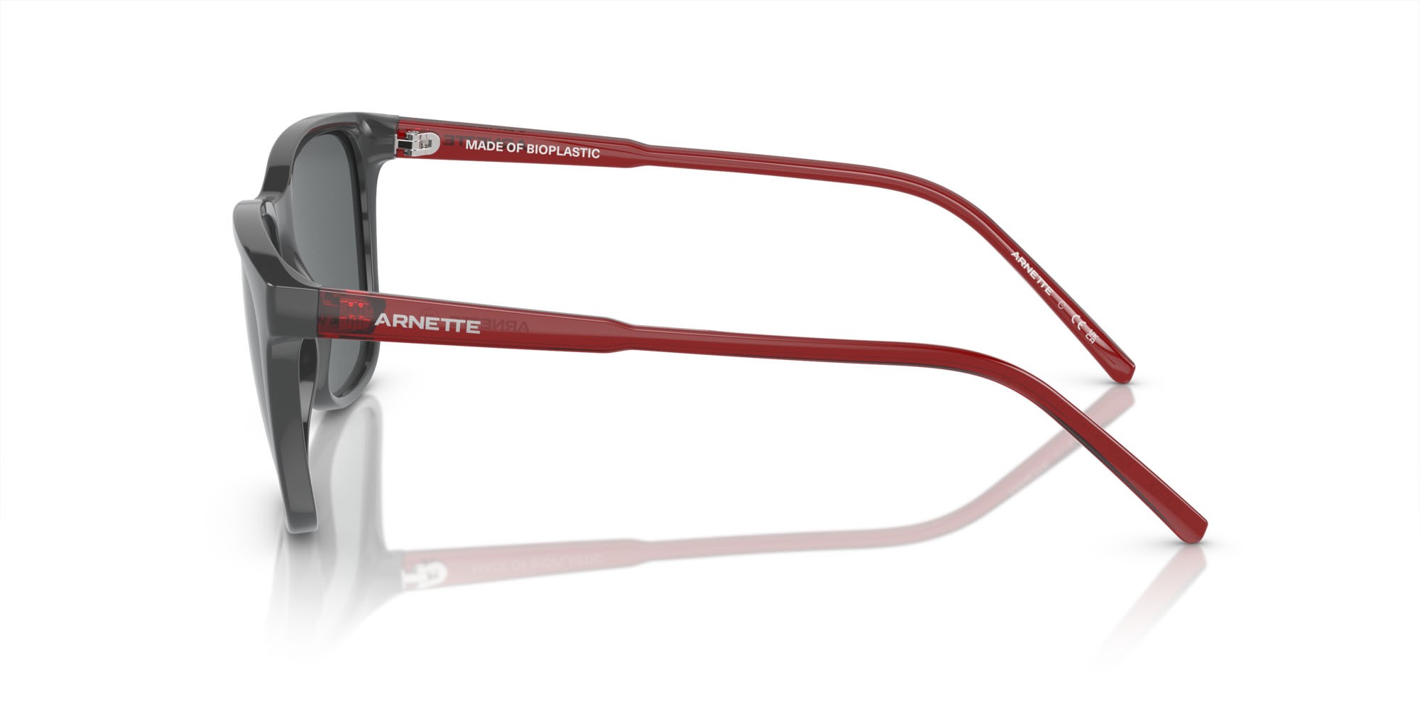 Occhiali da sole Arnette Cortex AN 4291 (28416G) colore grigio scuro forma quadrato lenti grigio chiaro specchiato nero