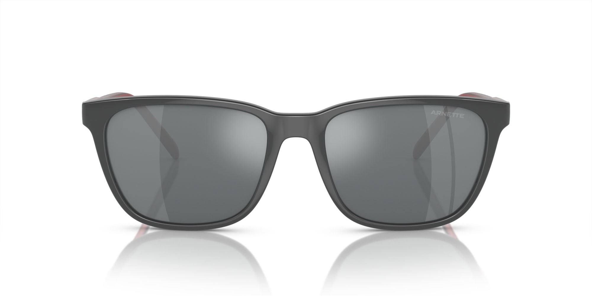 Occhiali da sole Arnette Cortex AN 4291 (28416G) colore grigio scuro forma quadrato lenti grigio chiaro specchiato nero