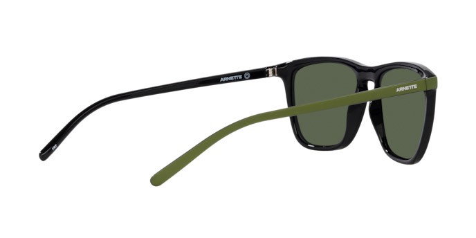 Sonnenbrillen Arnette Fry AN 4301 (27539A) farbe nero form cat-eye gläser verde scuro polarizzata