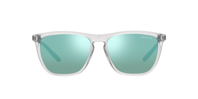 Sunglasses Arnette Fry AN 4301 (279825) color gray shape cat eye lenses light azure mirror teal