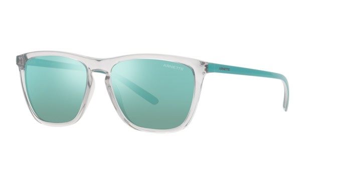 Sunglasses Arnette Fry AN 4301 (279825) color gray shape cat eye lenses light azure mirror teal