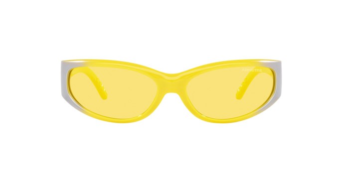 Sonnenbrillen Arnette Catfish AN 4302 (281685) farbe yellow grad metal silver form oval gläser yellow