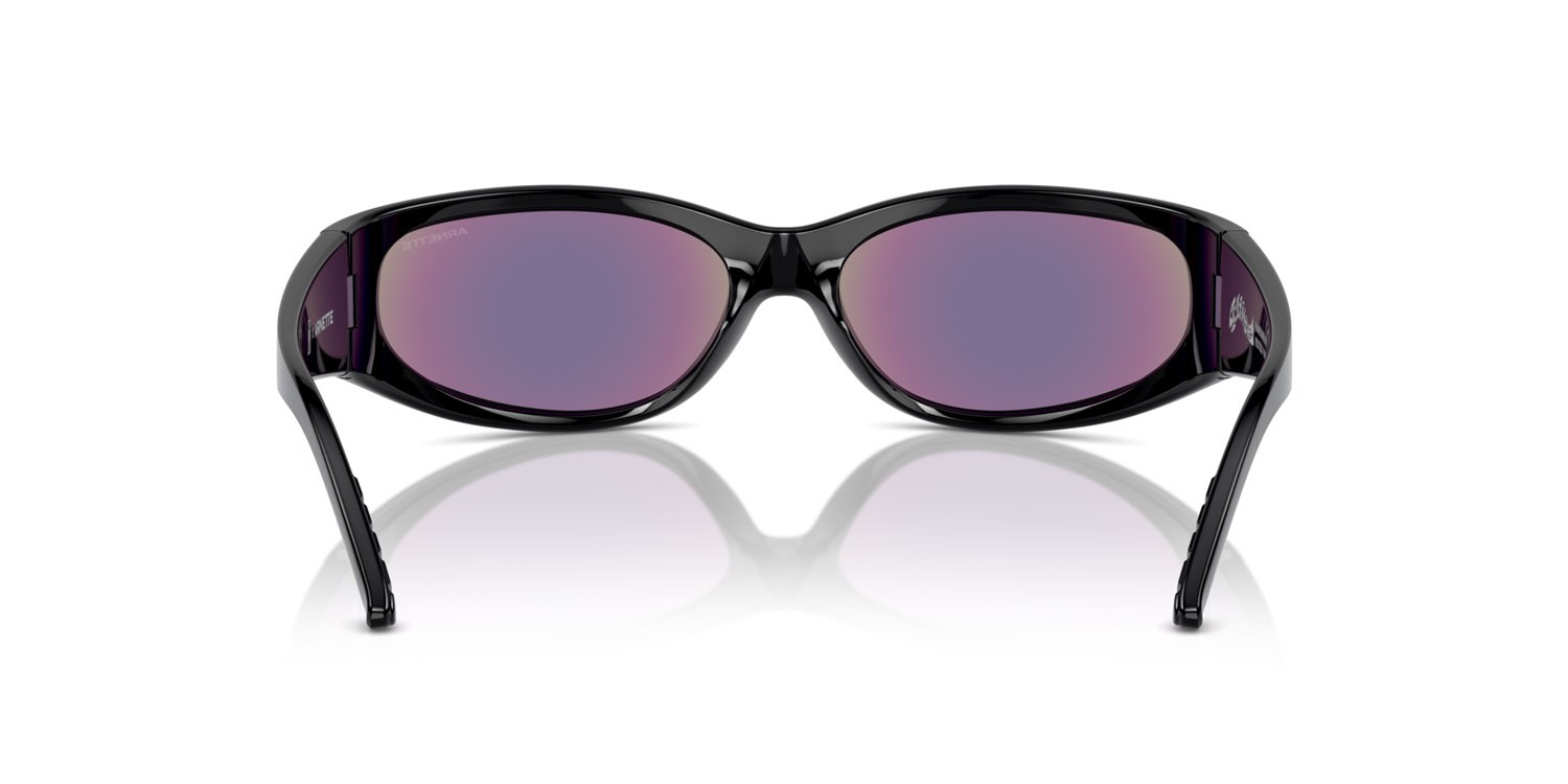 Sonnenbrillen Arnette Catfish AN 4302 (2949F2) farbe nero form oval gläser grigio verde specchiato