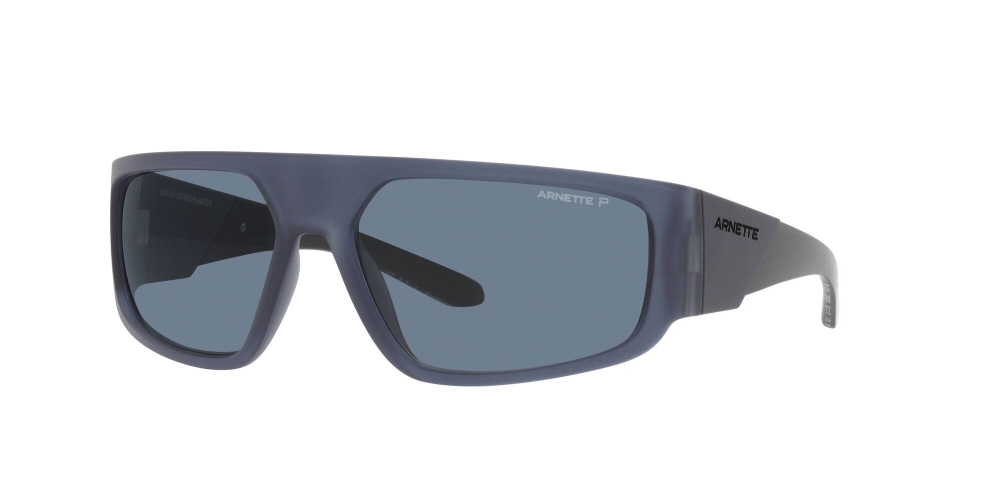 Sonnenbrillen Arnette Heist 3.0 AN 4304 (28462V) farbe blu opaco trasparente form rechteckig gläser polarizzata blu scuro